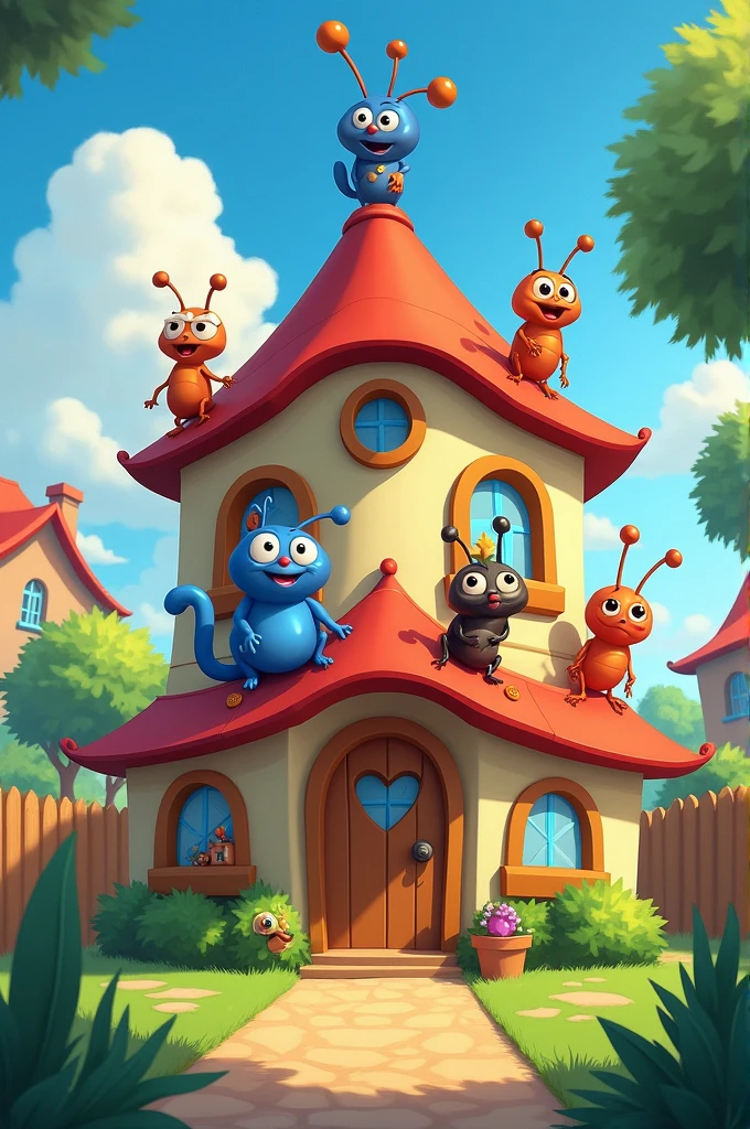Oggy and the cockroaches house 