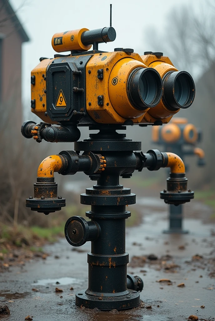 A 360 cameras And pipes attached camera that pipes exaculate the water for suppress the fire. Only camera and water pipe