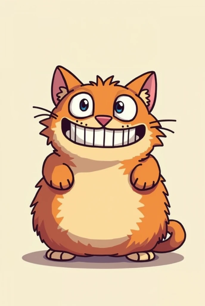 Generate an image of a cat in pixelated cartoon style make it face hilarious funny.