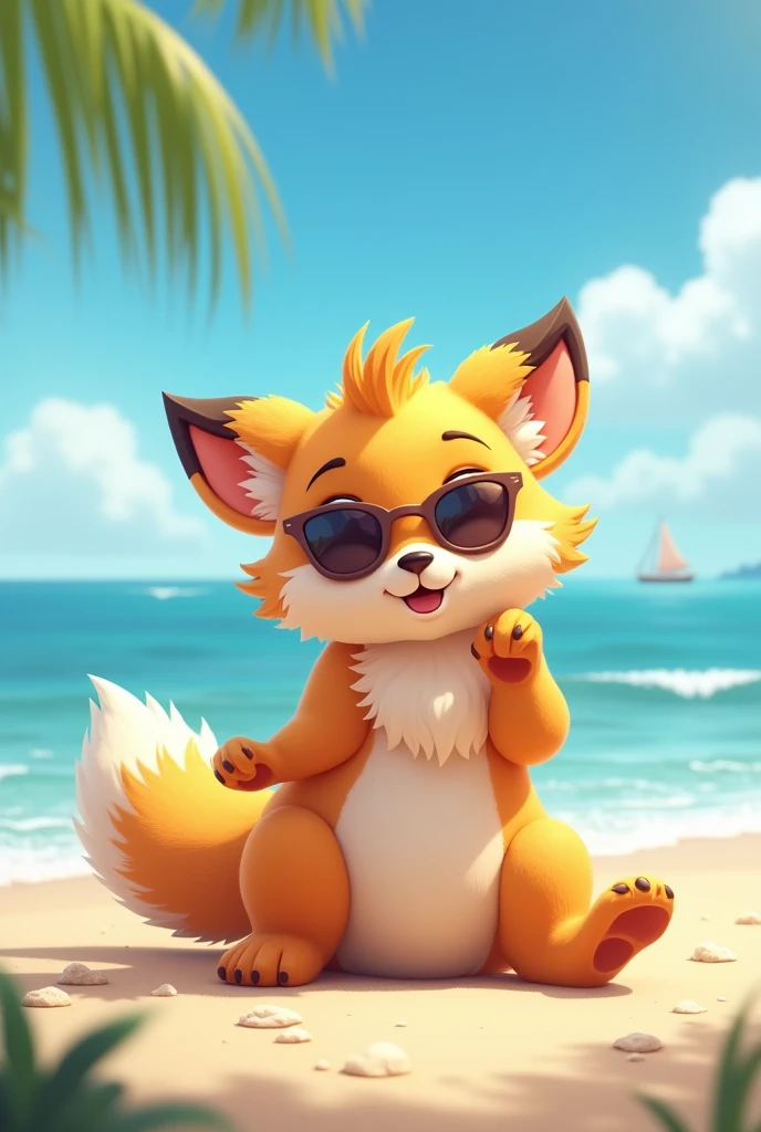 Crie um furry na praia