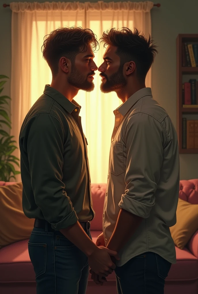 The gay couple fought but eventually ended up falling in love with each other