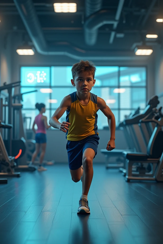 Image of a boy exercising with sports science skills