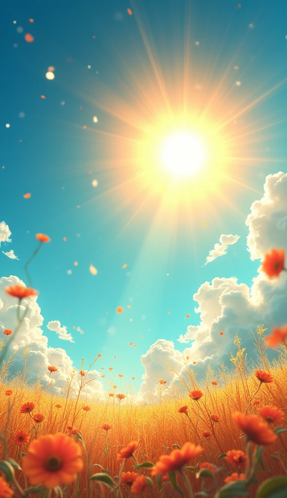 sun in the sky shining