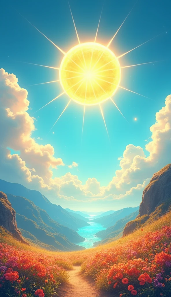 sun in the sky shining