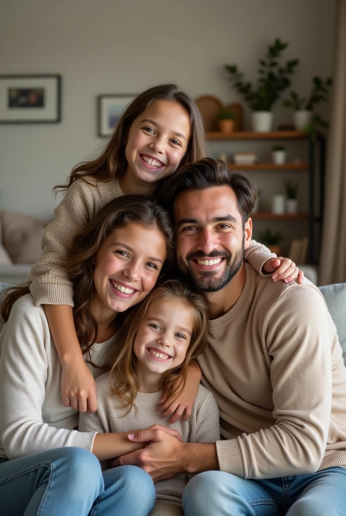 I get a happy family pictures for my personal loan video image
