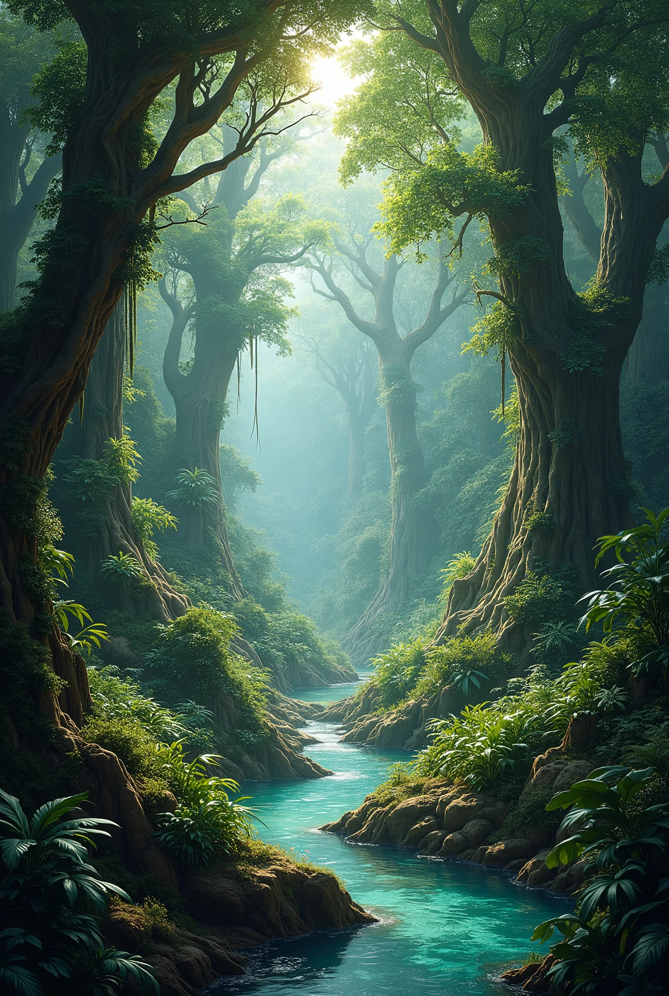 Wild jungle, realistic photo, epic scenery