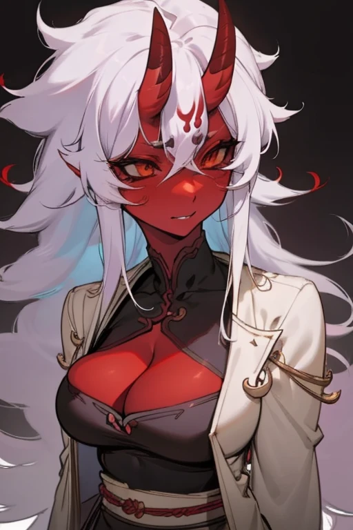 kitsune as a succubus,1tail,huge breasts, smiling, drunk, aroused, lustful, succubus tattoos, glowing eyes, smug suggestive smirk, (best quality:1.2),ultra-detailed,realistic,photorealistic,portraits,vivid colors,warm tone,soft lighting,