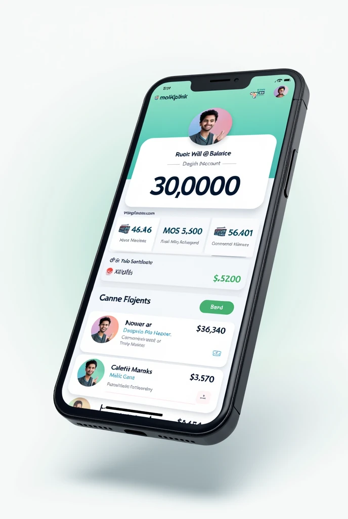Mobiqwik wallet screenshot with 30000 Indian rupees balance