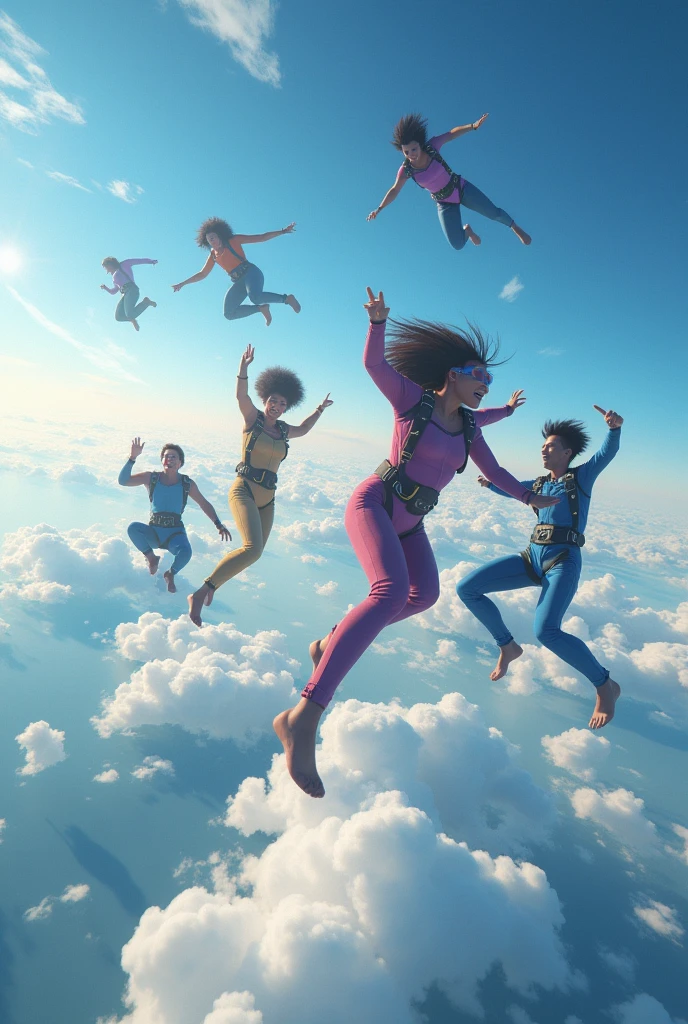 Lots of crazy people jumped out of planes