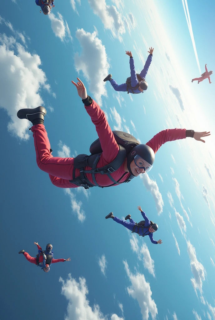 Lots of crazy people jumped out of planes
