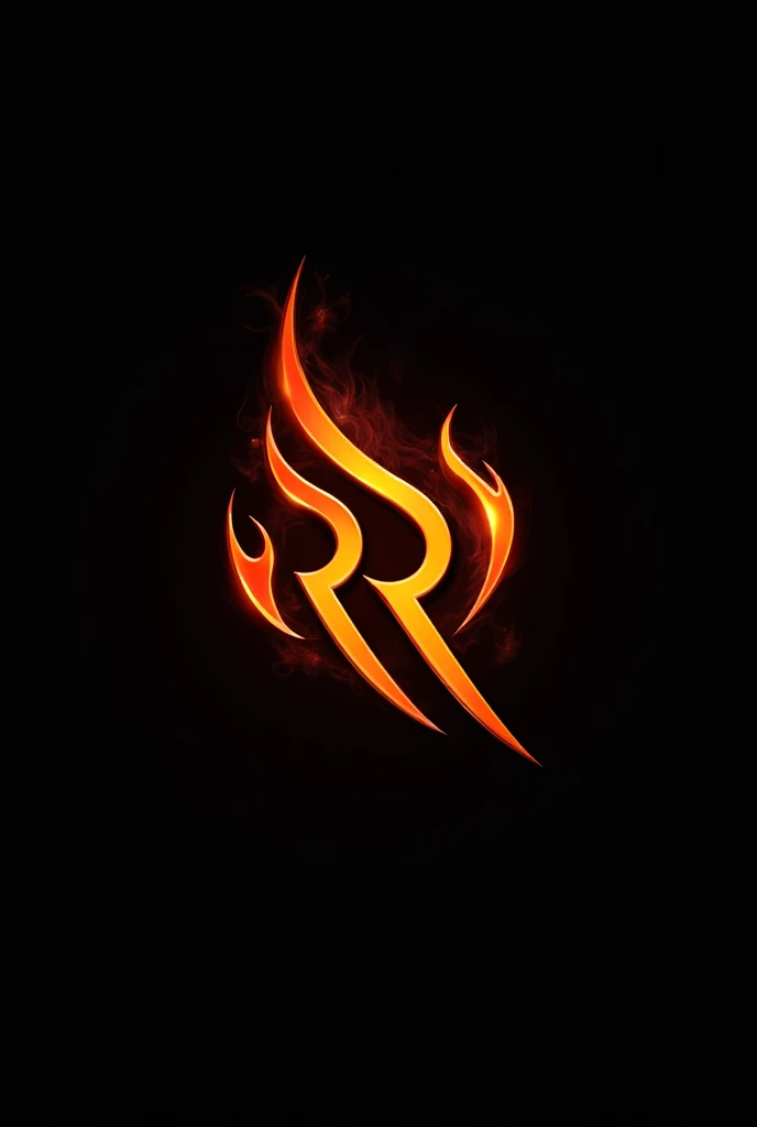 create a logo RR Reddy photographer. Black ground red fire looking 
