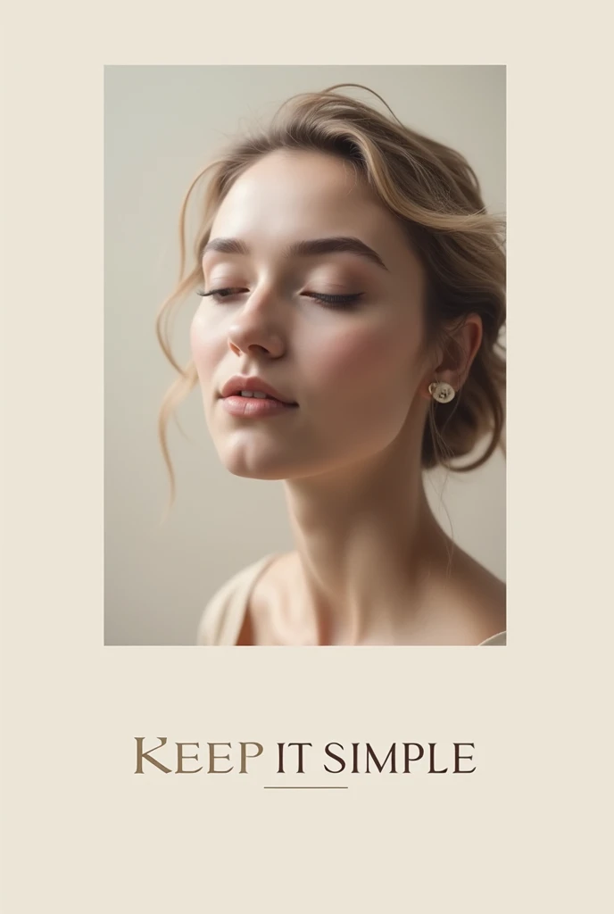 A profile picture for a reflection blog on Instagram with the name Keep it simple