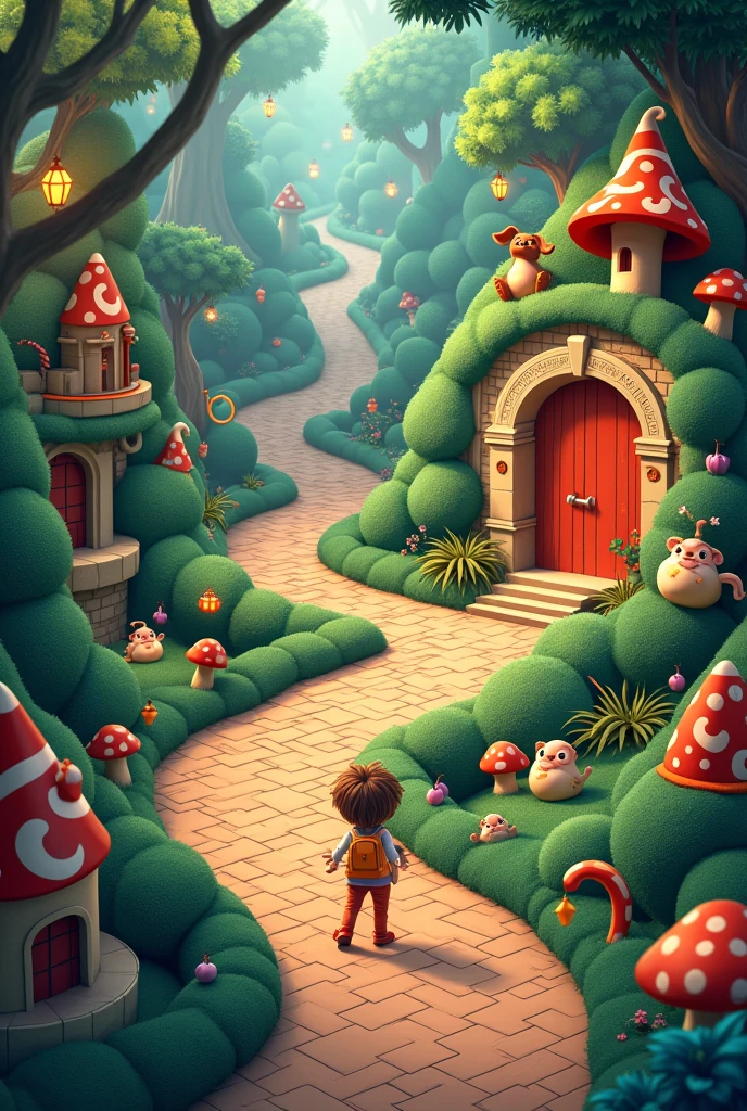 Labyrinth for children as a puzzle