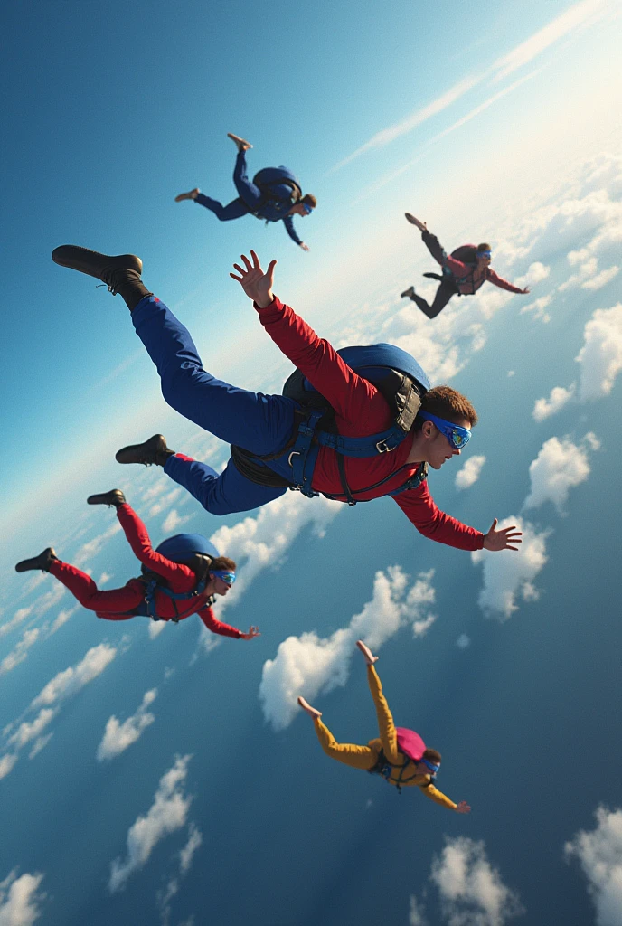 Lots of crazy people jumped out of planes
