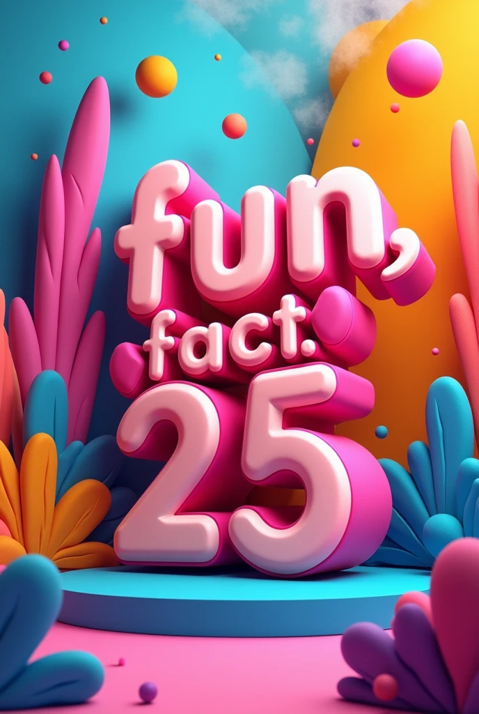 Create a photo of text fun.fact.25