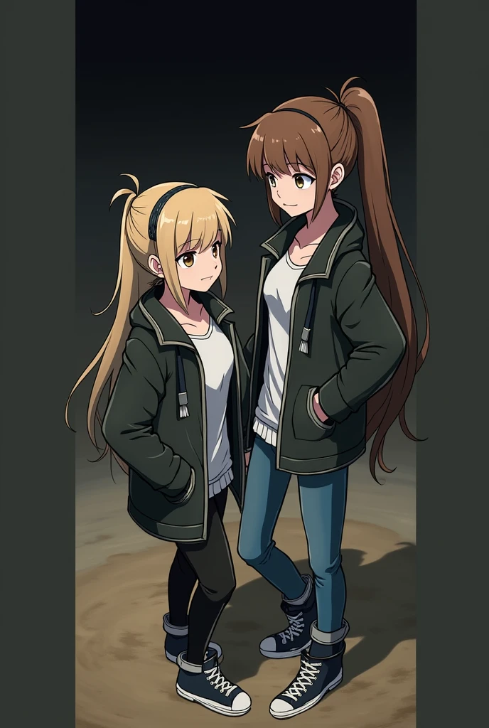Create an image of this girl on the left. I want her naked and alone