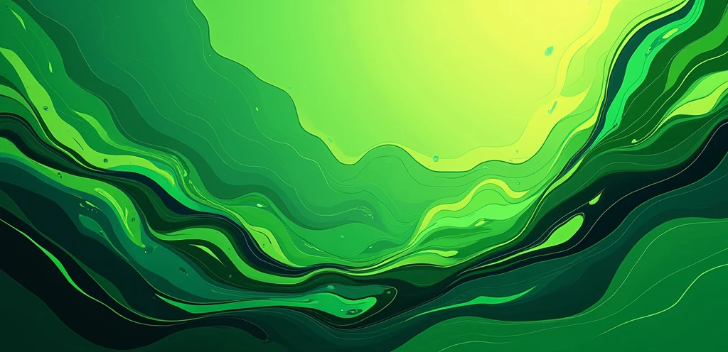 4k ABSTRACT design of a pro artist all green