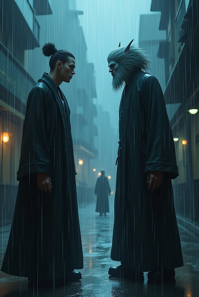 Gojo and geto rain photo 