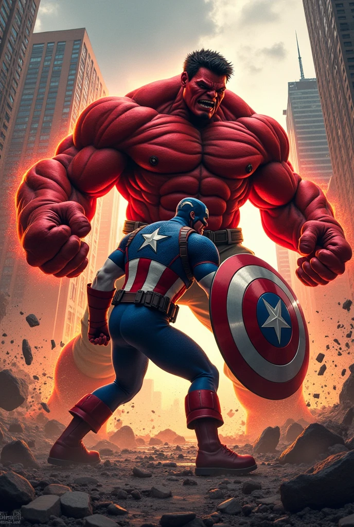 Pastor Apollo Quiboloy as Red Hulk vs. General Nicolas Torre as Captain America 