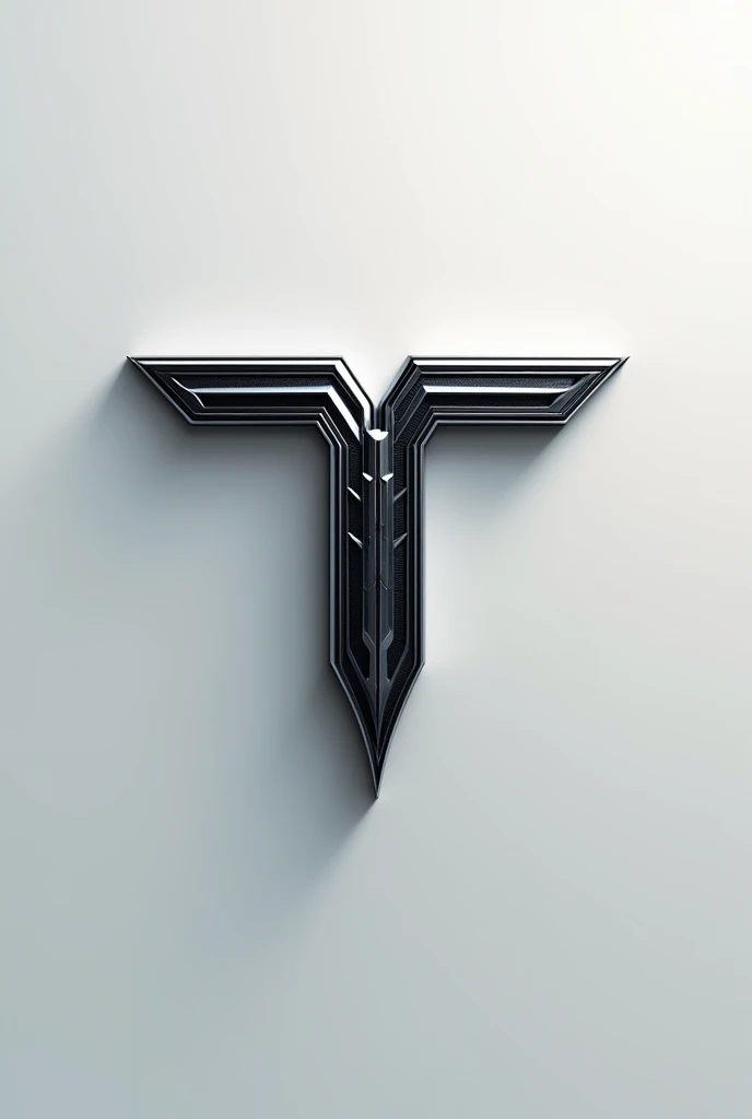 A logo of a modren car band that sartr whit t in it and have something on it that look luxcury the t have more than a t too like was something is on it amd name tun of the car under the t