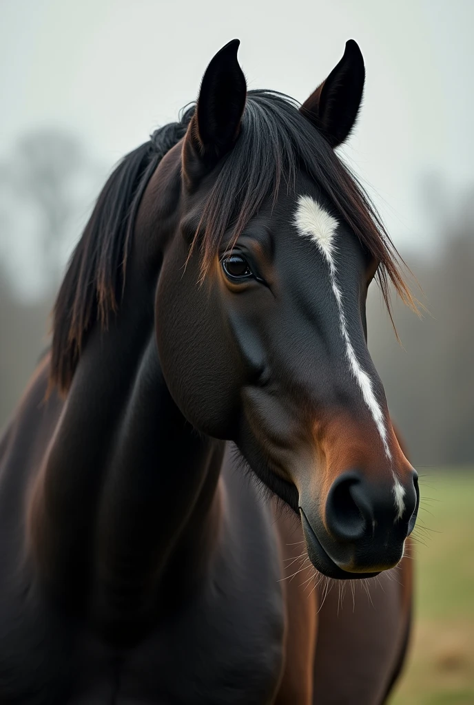 Generates a mare with a big black anus