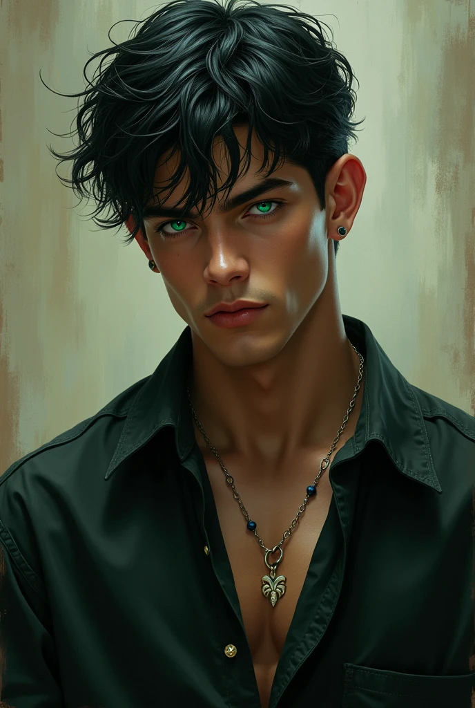 a handsome boy ,Cao Cao , fitness,pelo  y corto blacksad y ojos verdes , blacksad 
