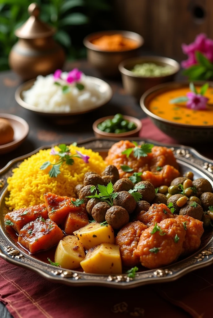 Plating old Indian food
