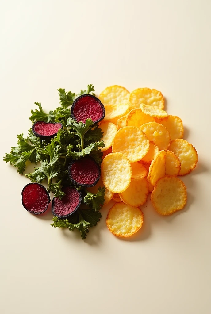 comparison dried vegetables chips vs chips potatos