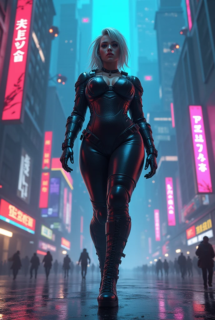 ChatGPT
Anda bilang:
Prompt untuk alita battle of angel
ChatGPT bilang:
ChatGPT
Untuk gambar yang terinspirasi dari Alita: Battle Angel, berikut adalah deskripsi yang dapat digunakan:
"Seorang gadis cyborg muda dengan mata besar dan ekspresi tegas berdiri di tengah kota futuristik yang dilapisi logam dan neon. Kulitnya sebagian besar organik tetapi menunjukkan beberapa komponen mekanis, terutama di lengan dan kaki. Dia mengenakan baju tempur ketat yang dirancang untuk kecepatan dan ketahanan, dengan lengan dan tangan yang terlihat sangat kuat dan presisi. Latar belakangnya adalah kota yang penuh dengan bangunan tinggi, jembatan yang melayang di udara, dan lalu lintas yang padat, semuanya diterangi cahaya neon biru dan ungu. Langit malam penuh dengan awan gelap dan kilatan kilat, menambah suasana dramatis. Cahaya dari bawah menerangi wajahnya, memberikan efek yang memunculkan aura kekuatan dan keteguhan."
Anda bilang:
In English
ChatGPT bilang:
ChatGPT
Here's the prompt in English:
"A young female cyborg with large, expressive eyes stands in the middle of a futuristic city made of metal and neon lights. Her skin is mostly organic but reveals some mechanical components, especially in her arms and legs. She wears a tight combat suit designed for speed and endurance, with arms and hands that appear exceptionally strong and precise. The background features a cityscape full of towering buildings, floating bridges, and bustling traffic, all illuminated by blue and purple neon lights. The night sky is filled with dark clouds and flashes of lightning, adding to the dramatic atmosphere. Light from below casts a glow on her face, giving her an aura of strength and determination."
Anda bilang:
Women with curvy bodies
ChatGPT bilang:
ChatGPT
If you'd like to include a description of a woman with a curvy body, here's how you could adjust the prompt:
"A confident woman with a curvy figure stands in the midst of a futuristic cityscape. Her form is accentuated by a s