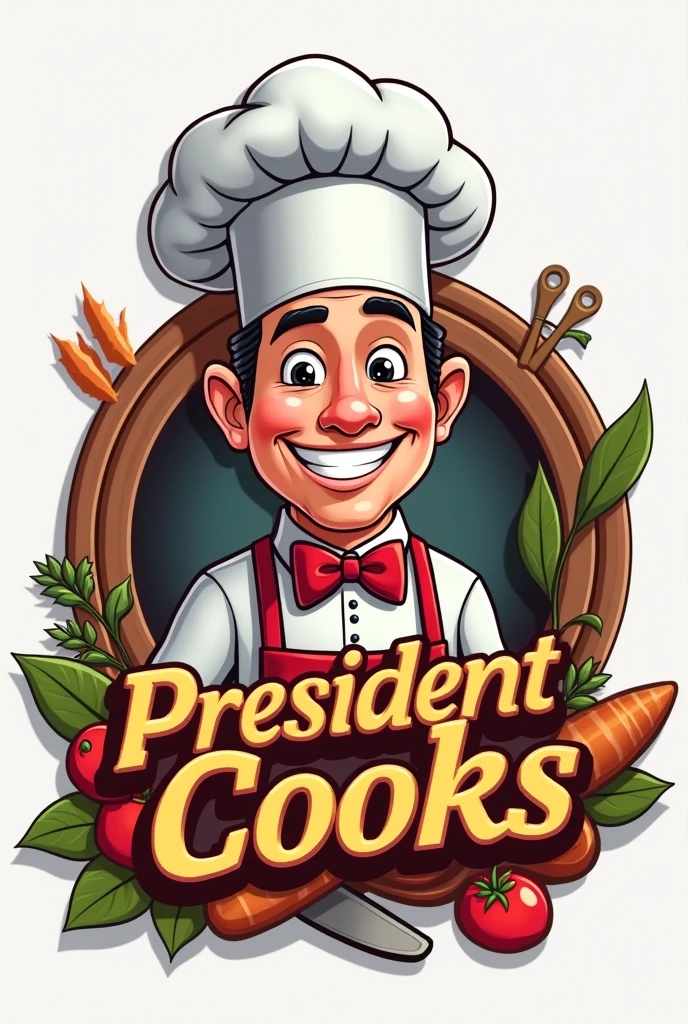 President coocks YouTube cooking channel logo