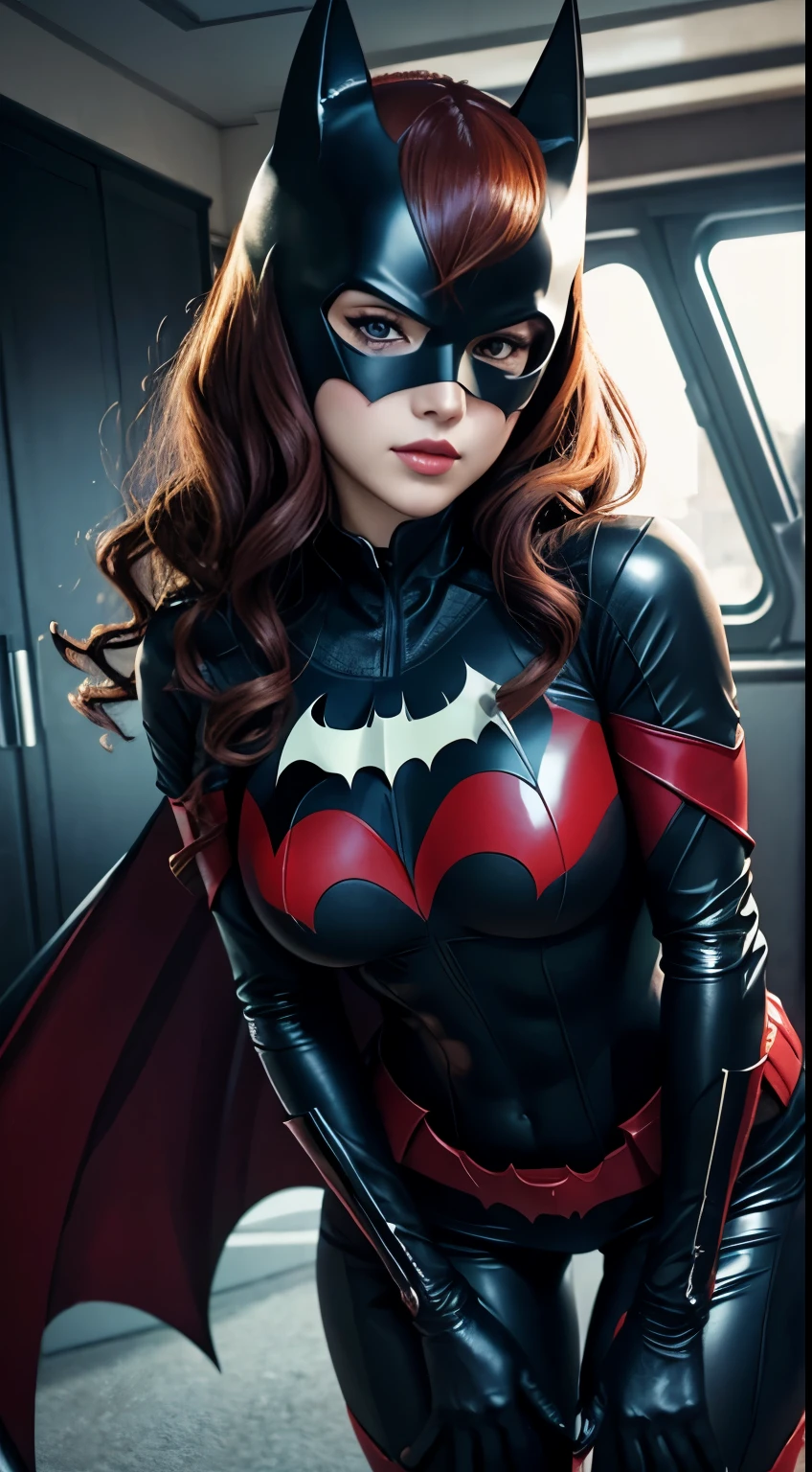 Batwoman Looking at the camera、Glossy costume、Toostock