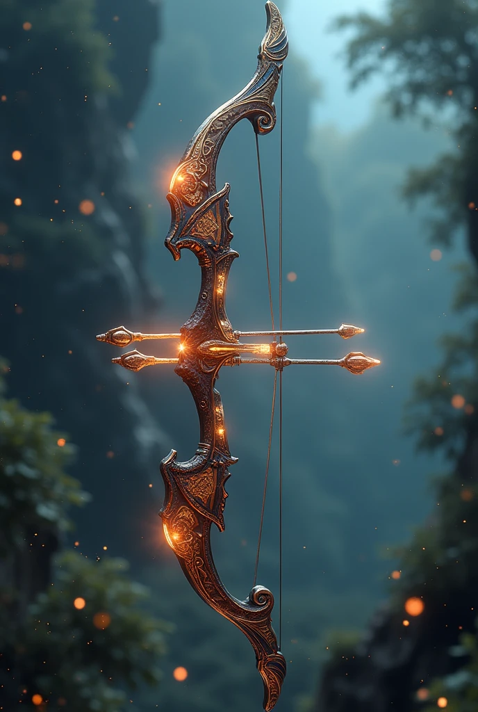 A bow and arrow that resembles Katniss Everdeen&#39;s from The Hunger Games and is similar to the bows of Apollo and Eros, with some bows containing fire, water, and poison. 
