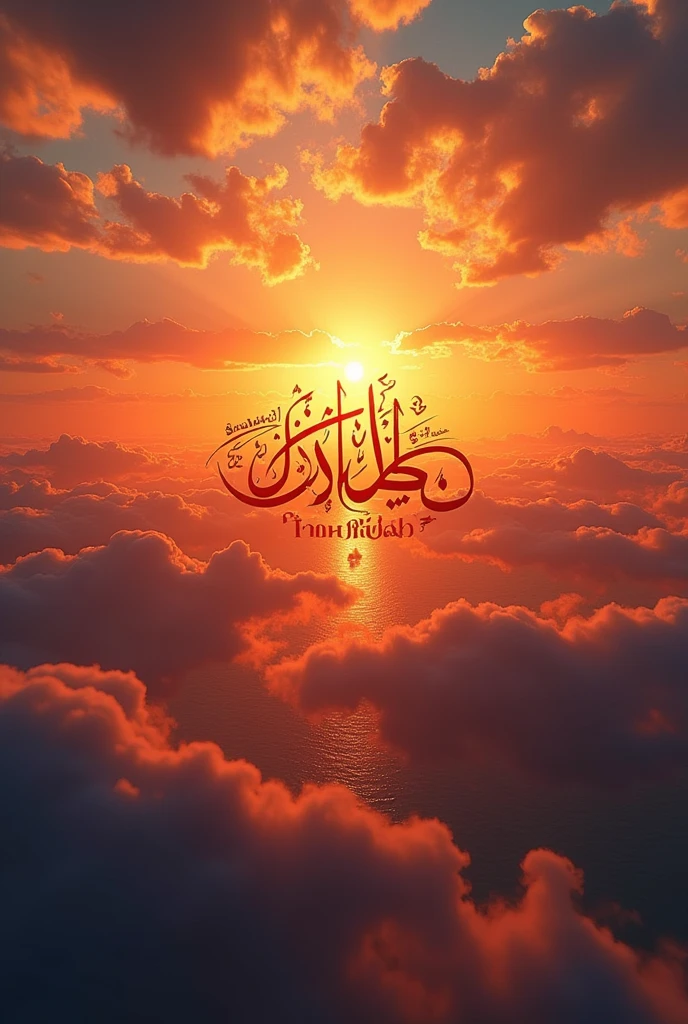 sunrise view nama taufik with jawi