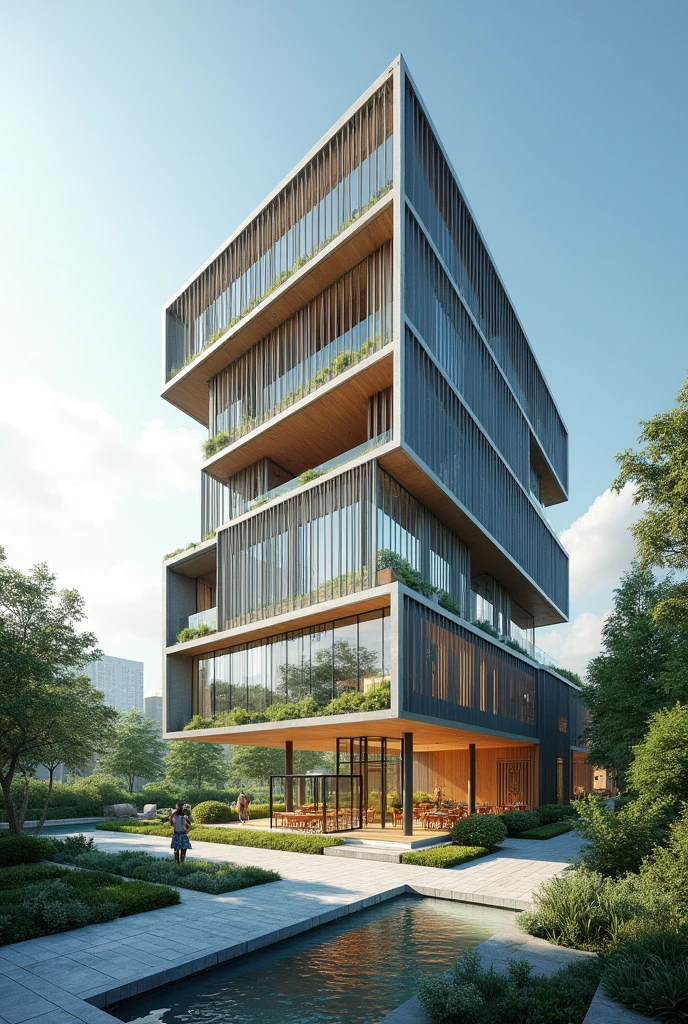 modern sustainable government building