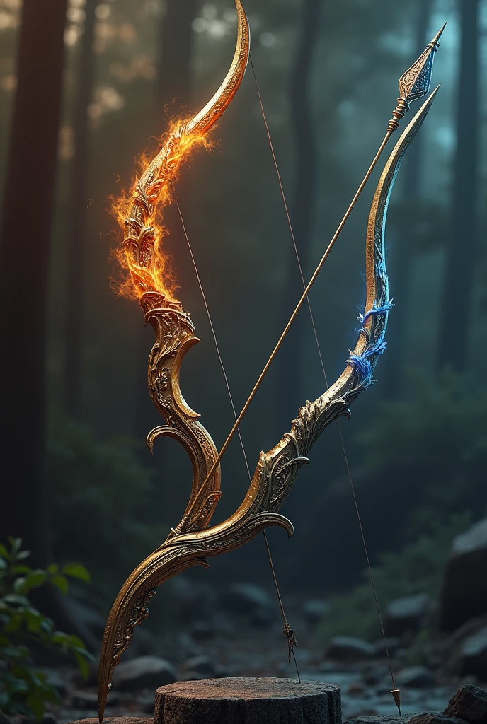 A bow and arrow that is similar to Katniss Everdeen's from The Hunger Games and is similar to the bows of Apollo and Eros, with some bows that are fire, water, and poison, but are feminine and not very large.