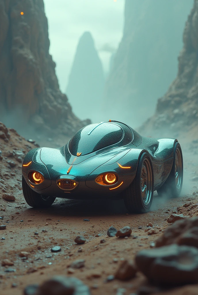 Strange shape vehicle for alien
