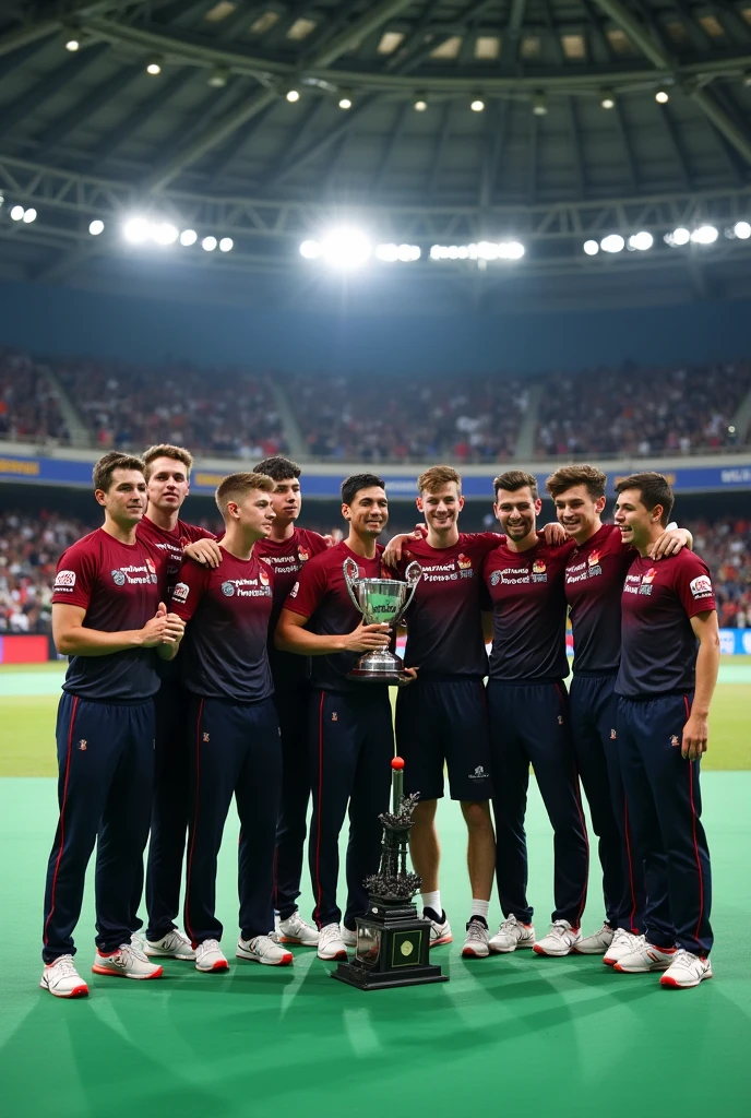 11 boys's Cricket Team " Kims and Weldon 11" win a 3 matches series indoor cricket
