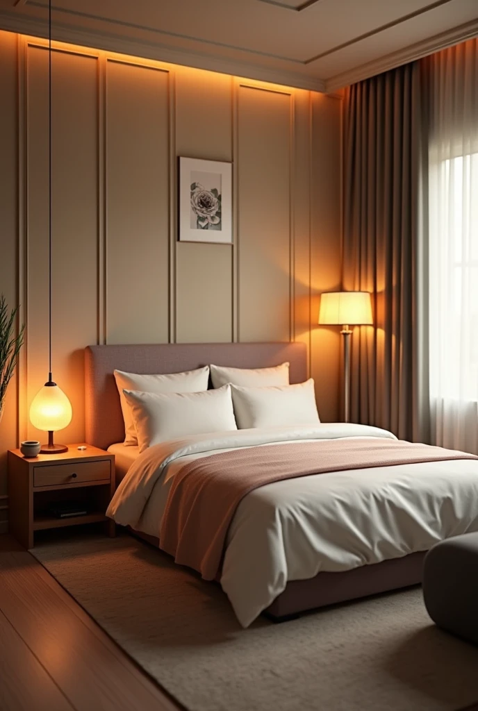 room with one bed and all its amenities