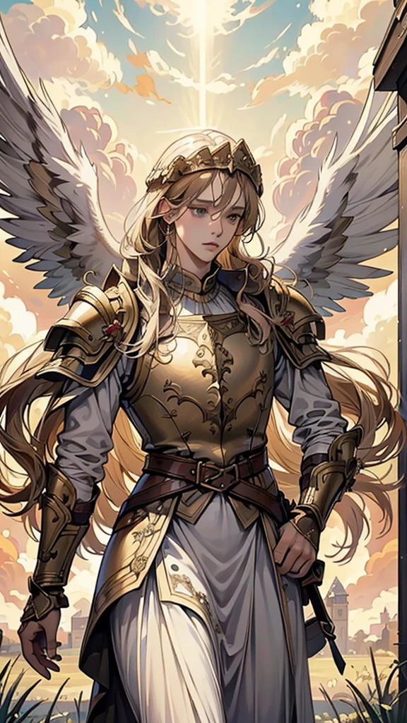 (Very detailed, Faceless, Portrait of an unhelmeted Renaissance soldier in heaven: 1.2),
Delicate yet expressive features, Mysterious Aura, Divine Brilliance, Exquisite armor detailing, Worn-out texture, break, Celestial Background, Mysterious Clouds, Golden Hello, Gentle angels playing the harp, Floating Angel, Heavenly landscape, Avant-garde perspective, Immersive Creation, Different worldly feel.
This Faceless Renaissance soldier portrait, Walking confidently in heaven, It exudes a mysterious charm. Despite being homeless, His intricately designed armor has a subtle glow., Different world
