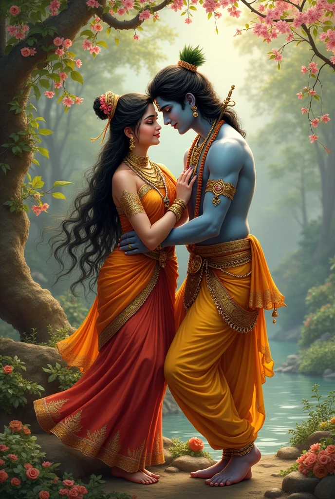 Radha ji with kanha