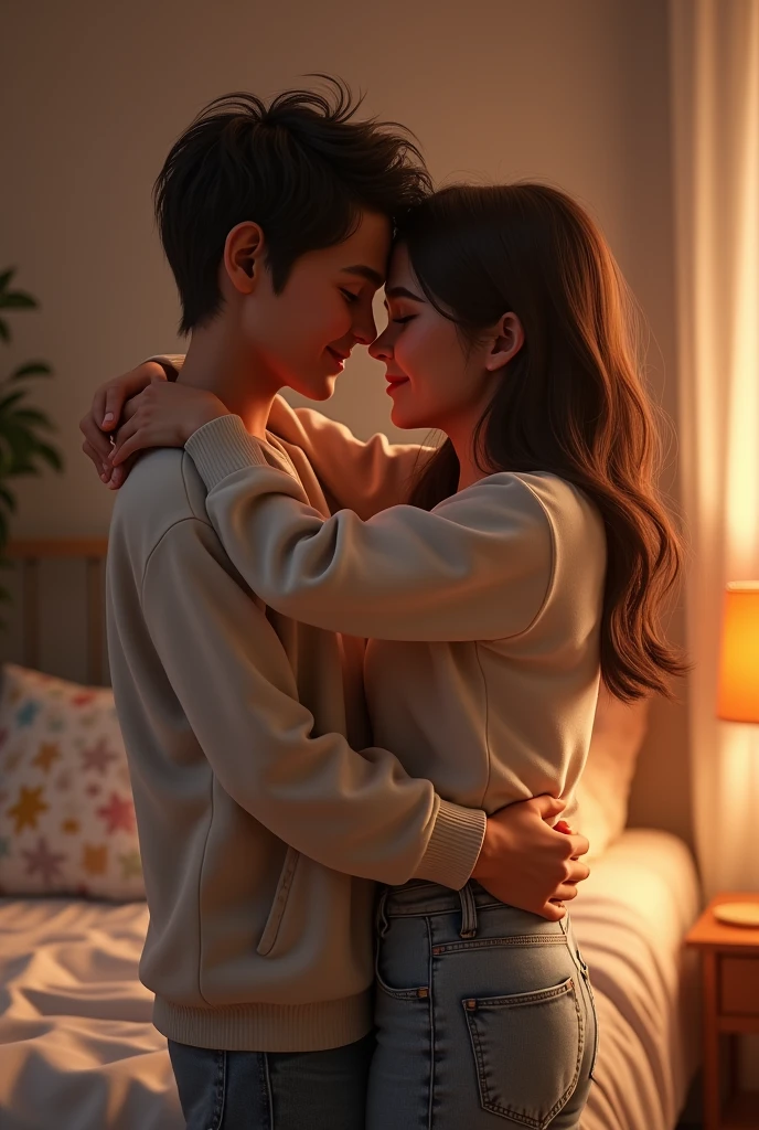 Me hug with my gf