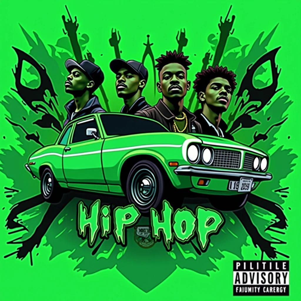 colored album art, hip hop music album cover, rap album cover