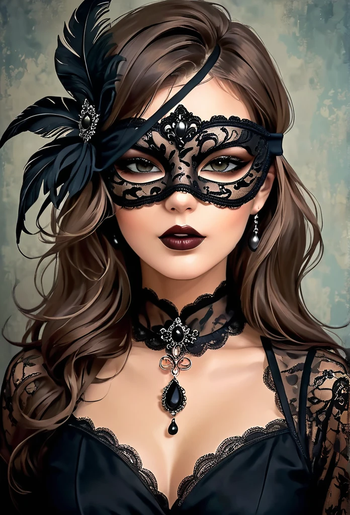 woman, носящая   в черное фиолетовое кружево  wearing a mask, фантастическая blindfold, fabulous, difficult красивое лицо,  wearing a mask, perfect face!! difficult, a mask, !Seductive eyes and face!, difficult beauty, difficult face, masquerade mask, dark and difficult, tempting, black lace, difficult mask, black blindfold, blindfold, Mysterious glamour, Beautiful, gothic face