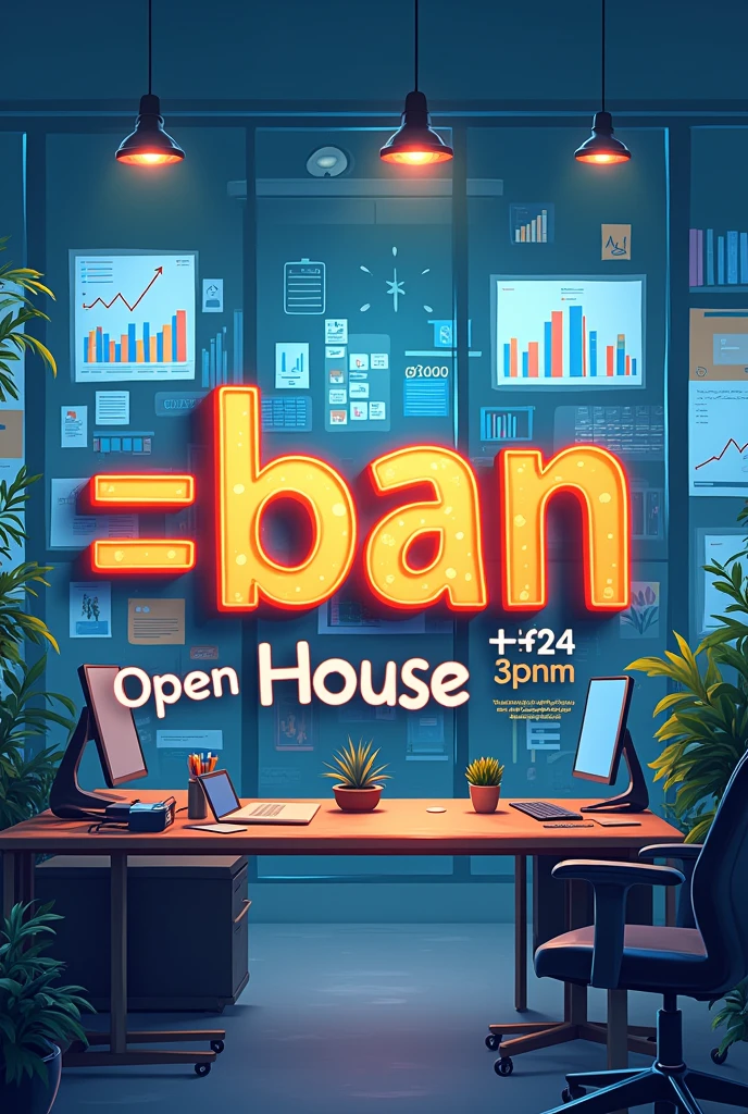 Bold 'BA' in the center and Open House 2024 in the under and At Mahidol University Room 219, 2nd Floor, SirividThAya Building in the under and Date : 07-08 SEPTember 2024 | Time : 8.30 AM - 5.00 PM in the under surrounded by business management visuals like strategy planning, financial charts, and corporate workspace.