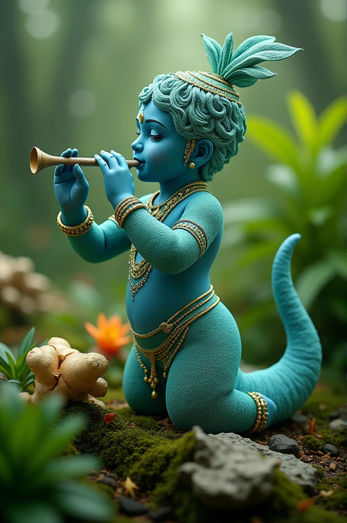 Ginger shape like lord Krishna