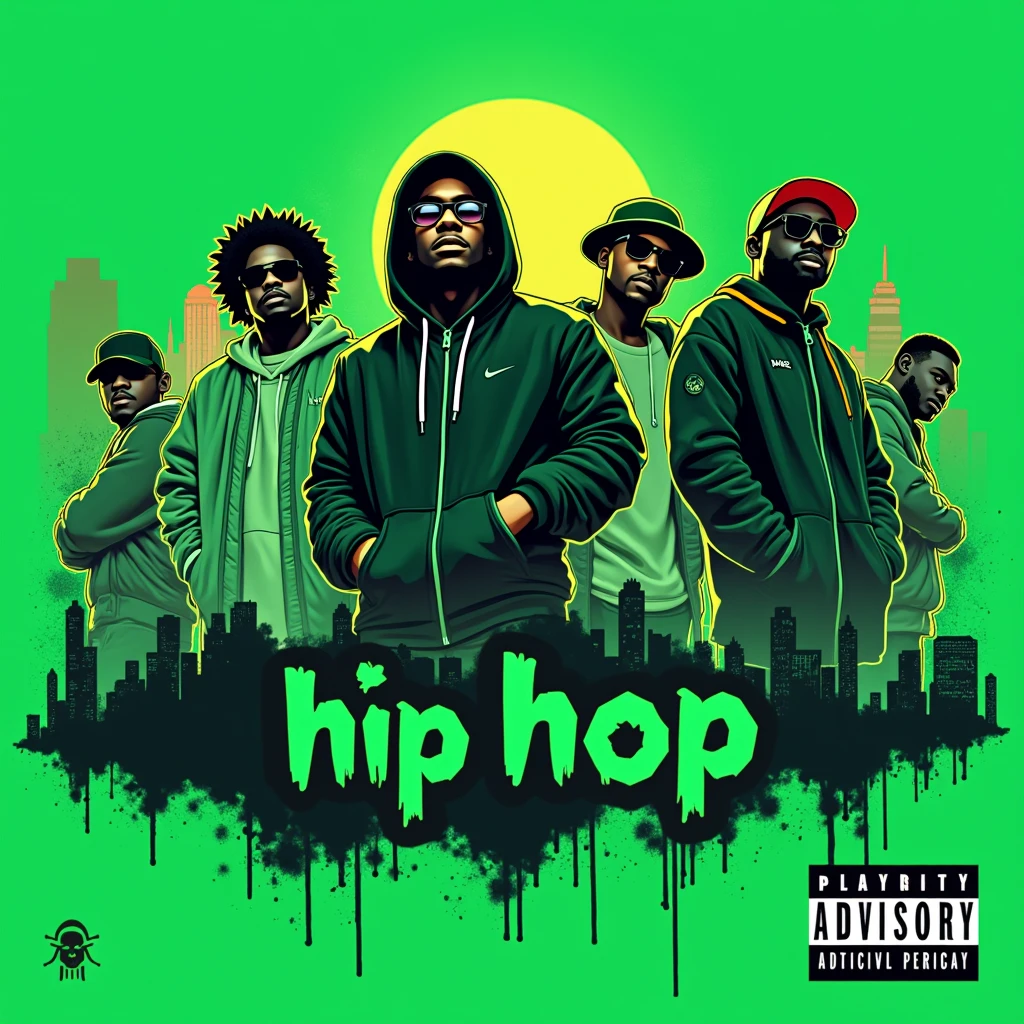 
colored album art, hip hop music album cover, rap album cover