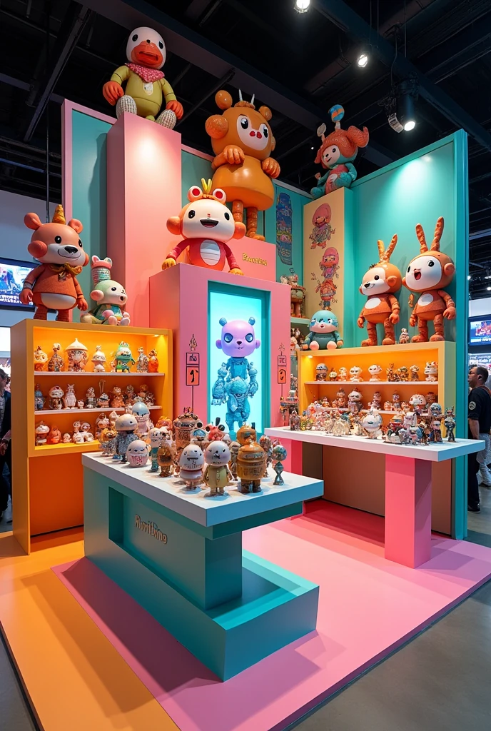 Set up a booth at Pop Mart&#39;s art toy event