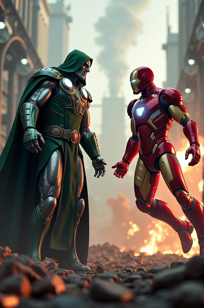 Doctor doom from marvel comics vs iron man