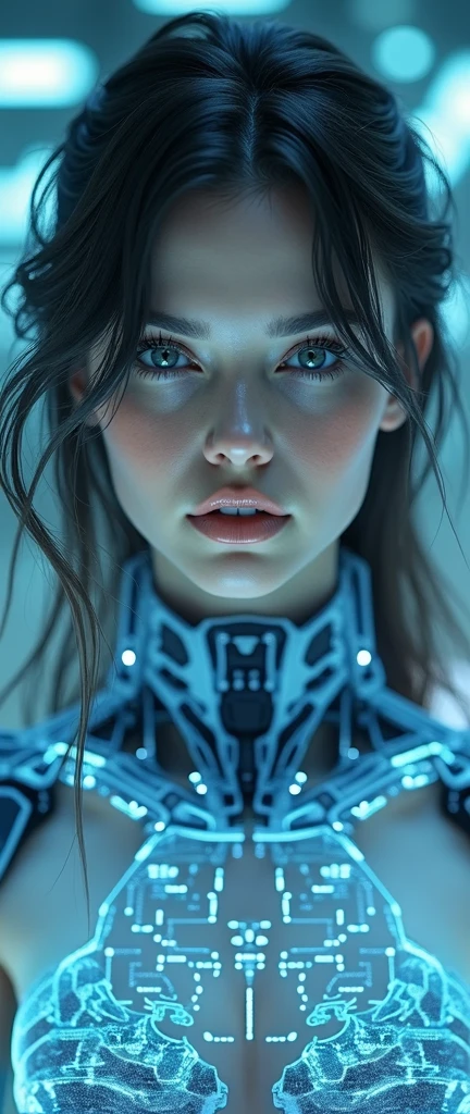 (masterpiece:1.2,Exceptional Quality,mirror-like,Cinematic Experience,Photorealistic:2.0,RAW Photos:2.0,Super detailed),8k,wallpaper,(Representing blueprints through holograms:2.0),(Beautiful woman:2.0),Female Cyborg,(Design of a Female Cyborg:2.0),(Draw the front view:2.0),(Avant-garde design:2.0),(Drawing detailed blueprints:2.0),(Numerous notes about the settings:2.0),(Beautiful Face,Beautiful Eyes,Beautiful Hair)