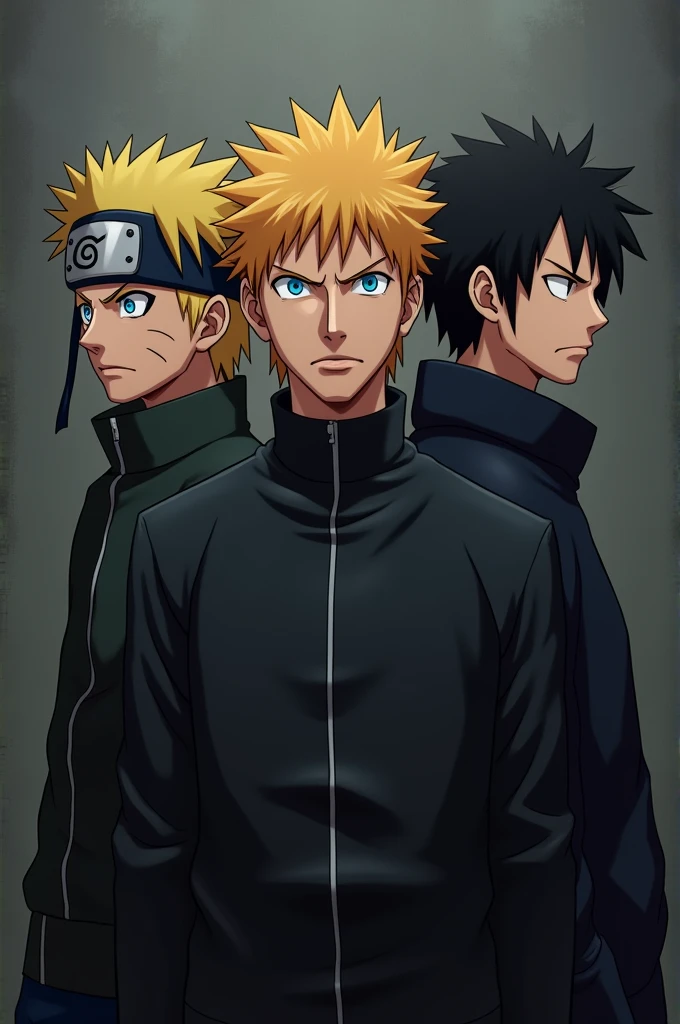 Naruto, ichigo, luffy pic with no smile on face